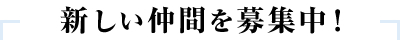 新しい仲間を募集中！